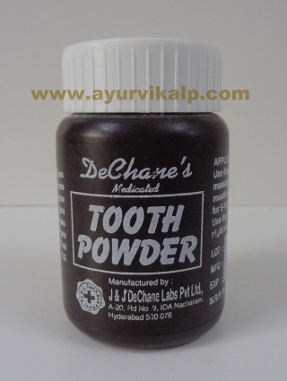 J & J Dechane, Medicated TOOTH POWDER, 50gm, Dental Care